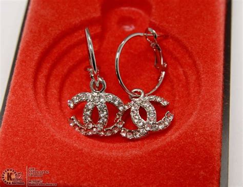 coco chanel earrings replica|used chanel earrings for sale.